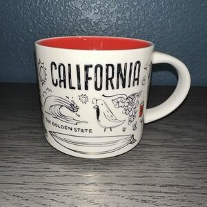 Starbucks CALIFORNIA Holiday Gold Lettering Been There Series 14oz Mug NEW & SKU